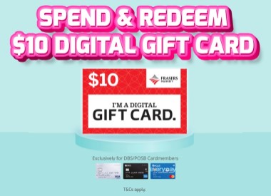 Spend and redeem $10 Digital Gift Card